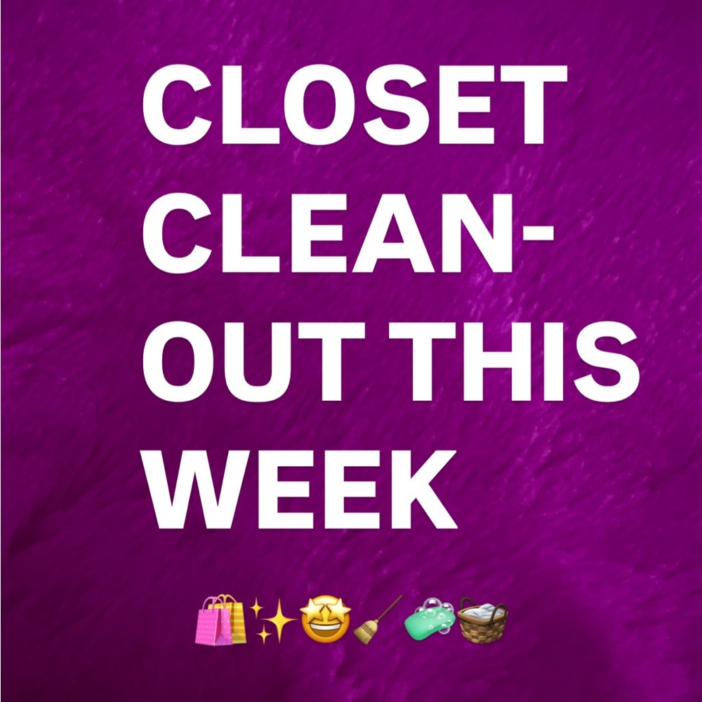 CLOSET CLEAN OUT THIS WEEK 🧼 💃🛍️🛍️🤩🤩